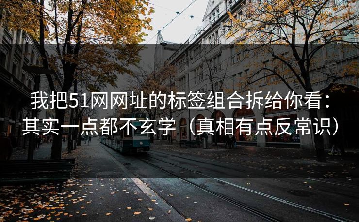我把51网网址的标签组合拆给你看：其实一点都不玄学（真相有点反常识）