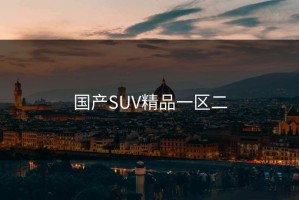 国产SUV精品一区二