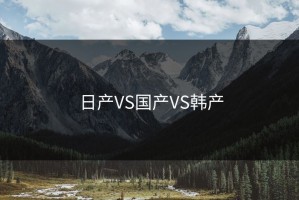 日产VS国产VS韩产