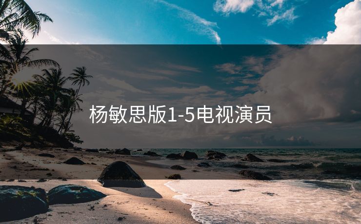 杨敏思版1-5电视演员